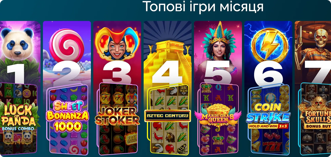 ТОП слоти Вегас казино